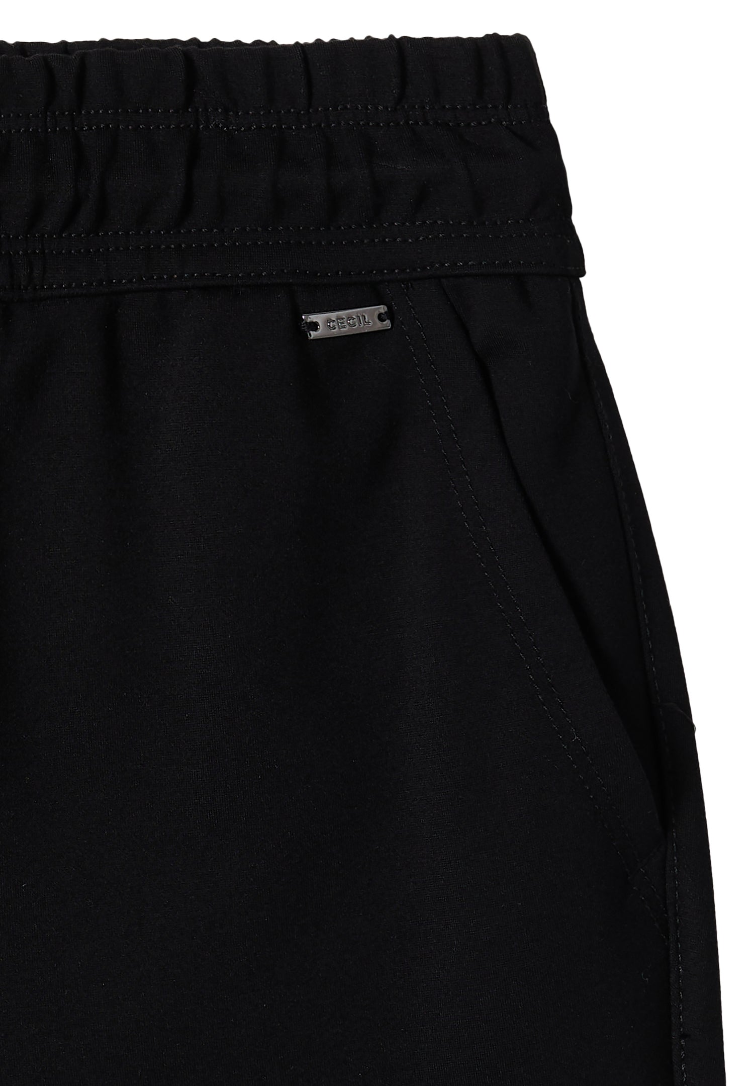 Mid Waist Slim Leg Hose im Casual Fit