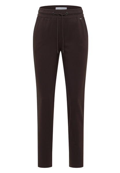 Mid Waist Slim Leg Hose im Casual Fit