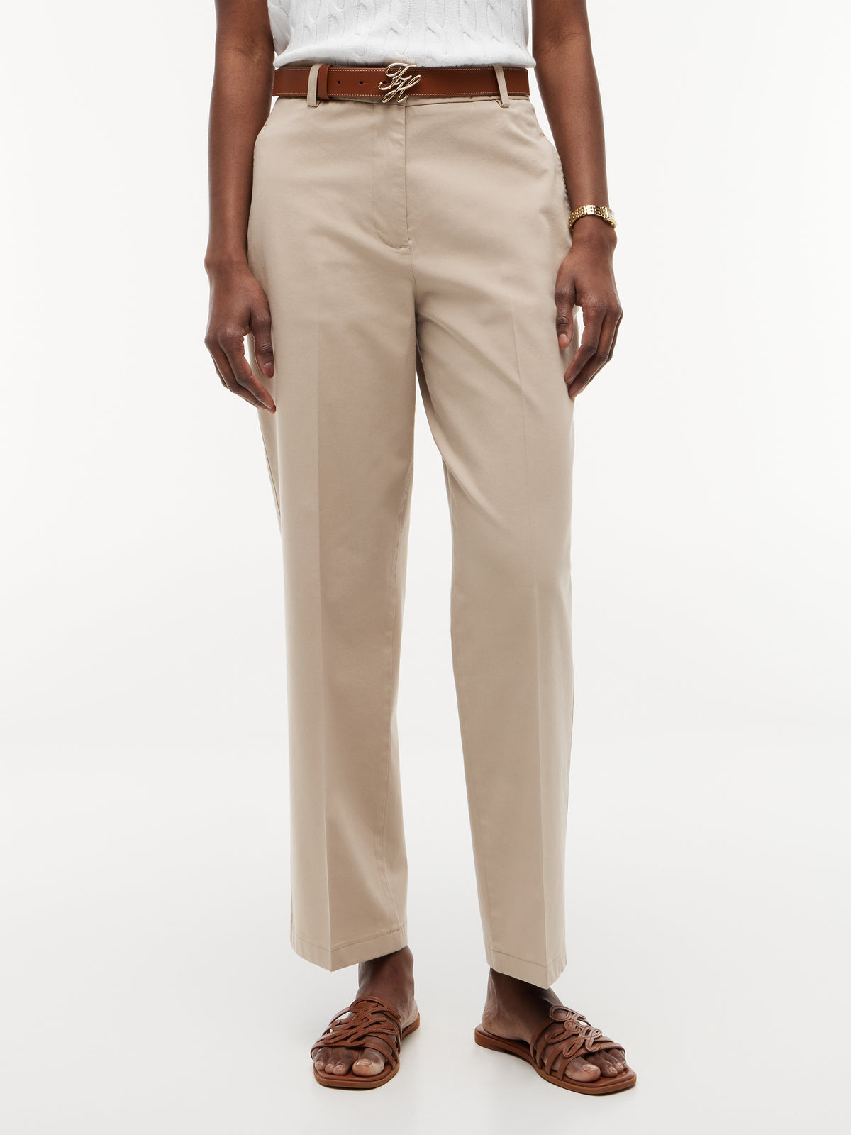 COTTON SLIM STRAIGHT CHINO