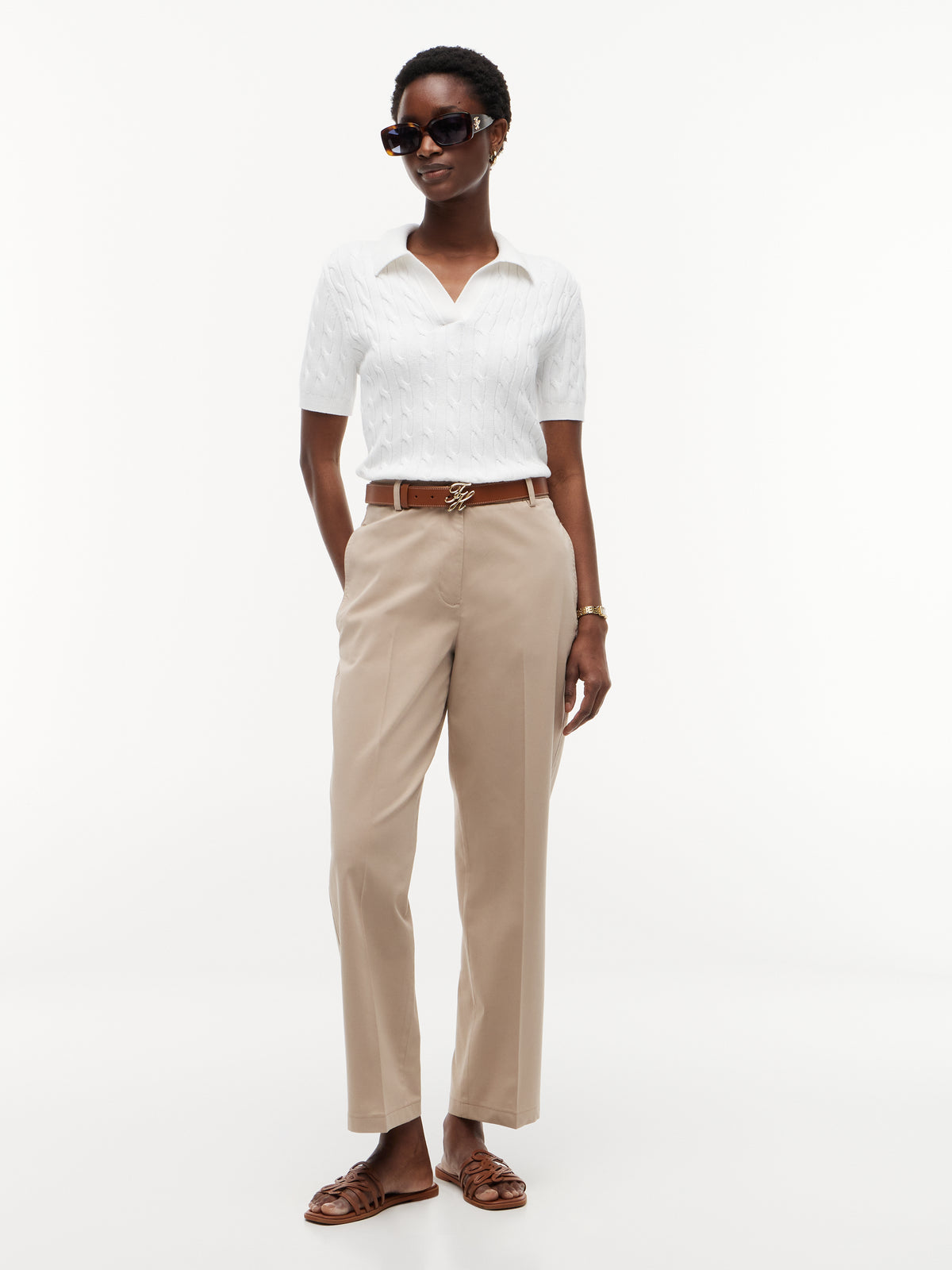 COTTON SLIM STRAIGHT CHINO