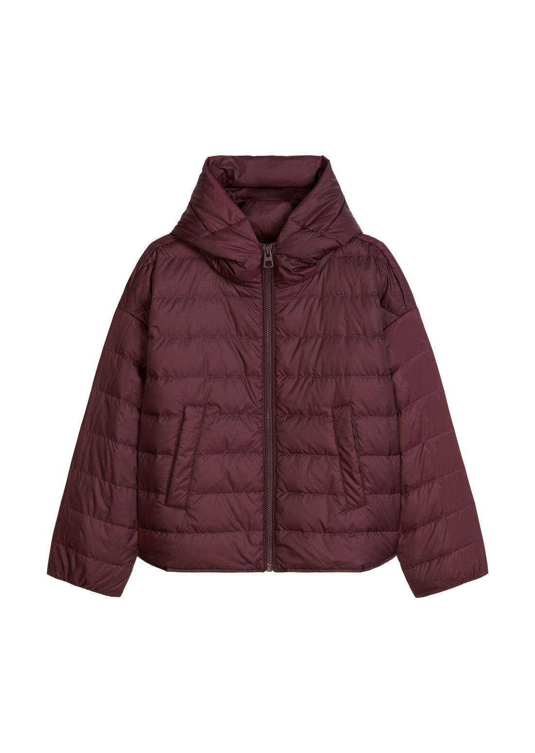 Daunen-Steppjacke mit Kapuze relaxed