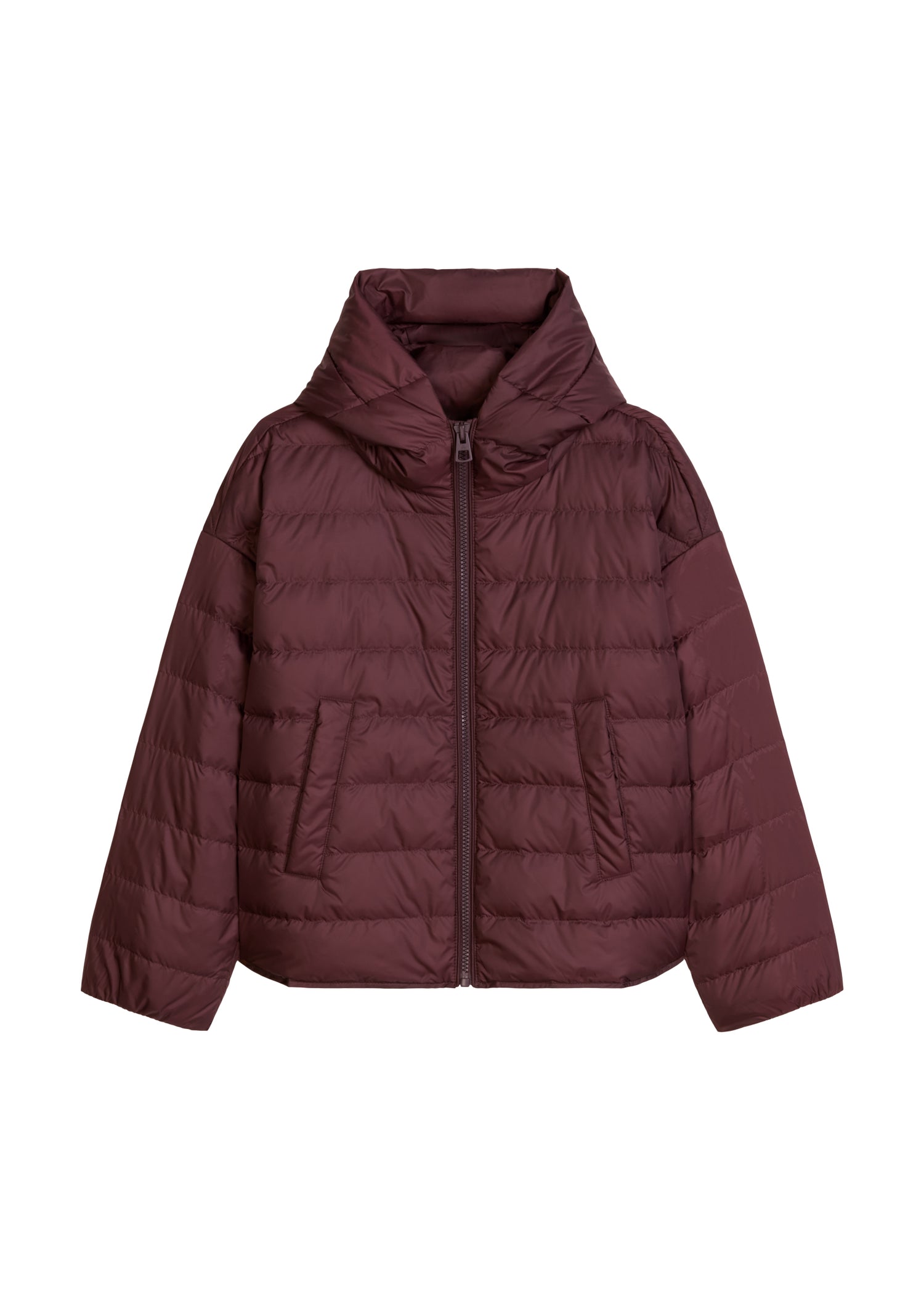 Daunen-Steppjacke mit Kapuze relaxed