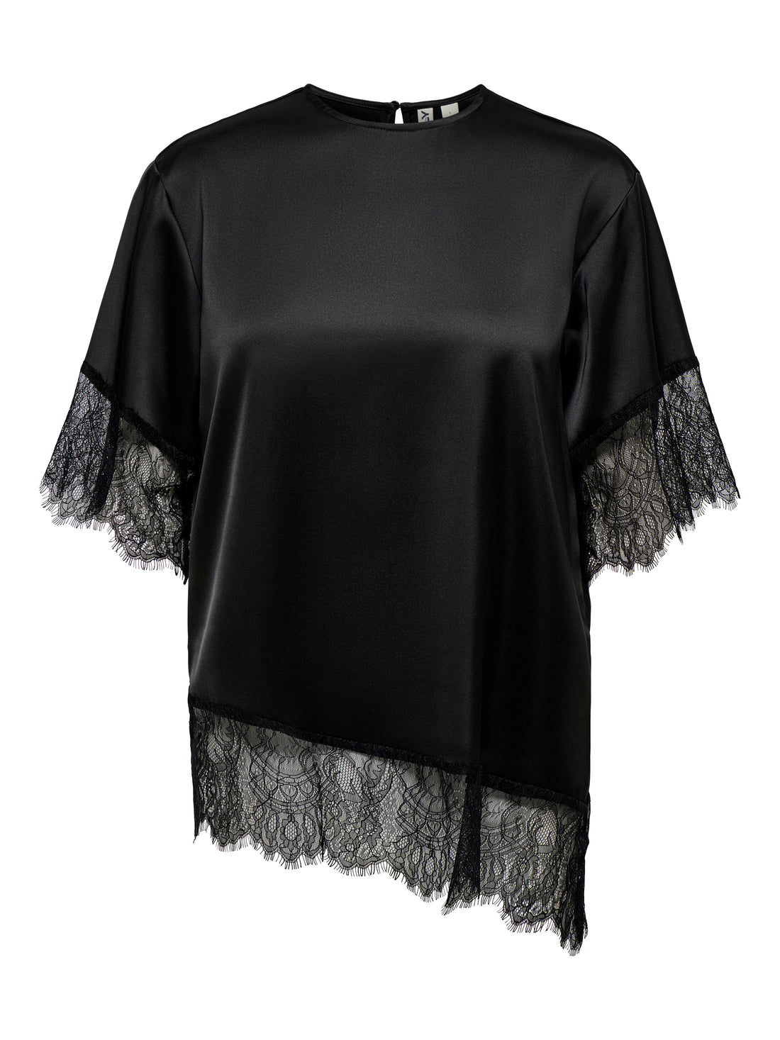 ONLINDONA 2/4 SATIN LACE TOP WVN