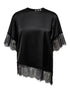 ONLINDONA 2/4 SATIN LACE TOP WVN
