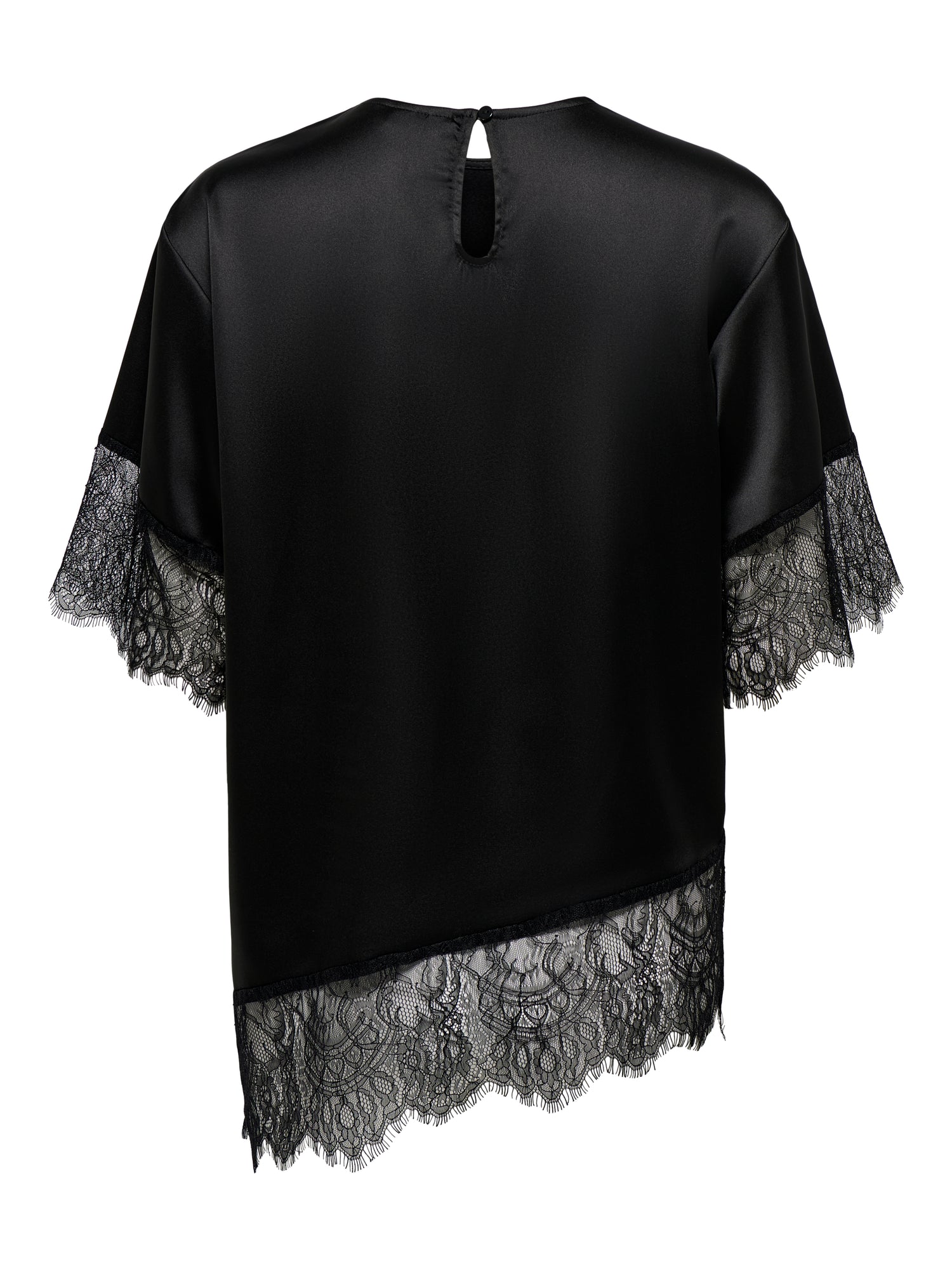 ONLINDONA 2/4 SATIN LACE TOP WVN