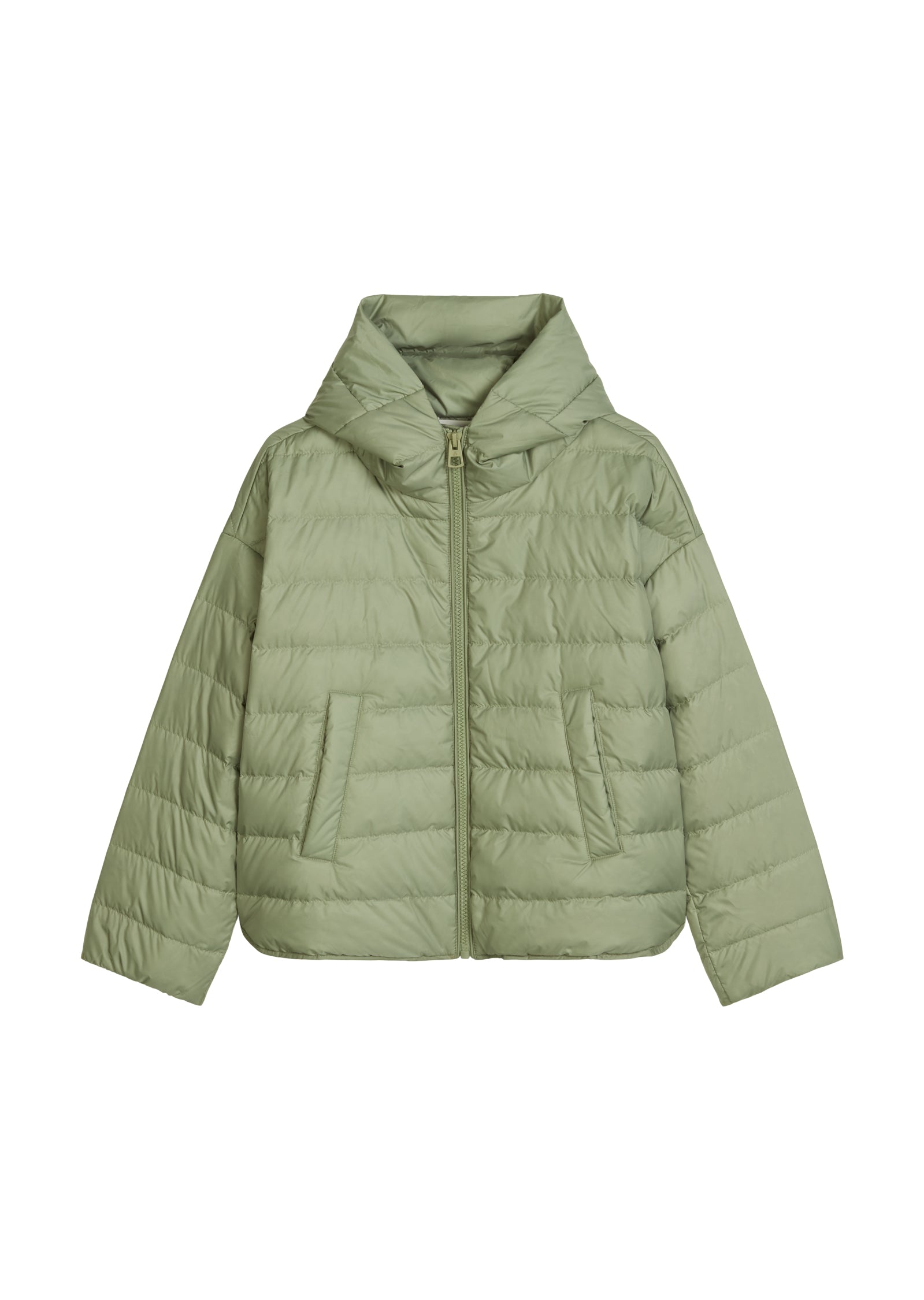 Daunen-Steppjacke mit Kapuze relaxed