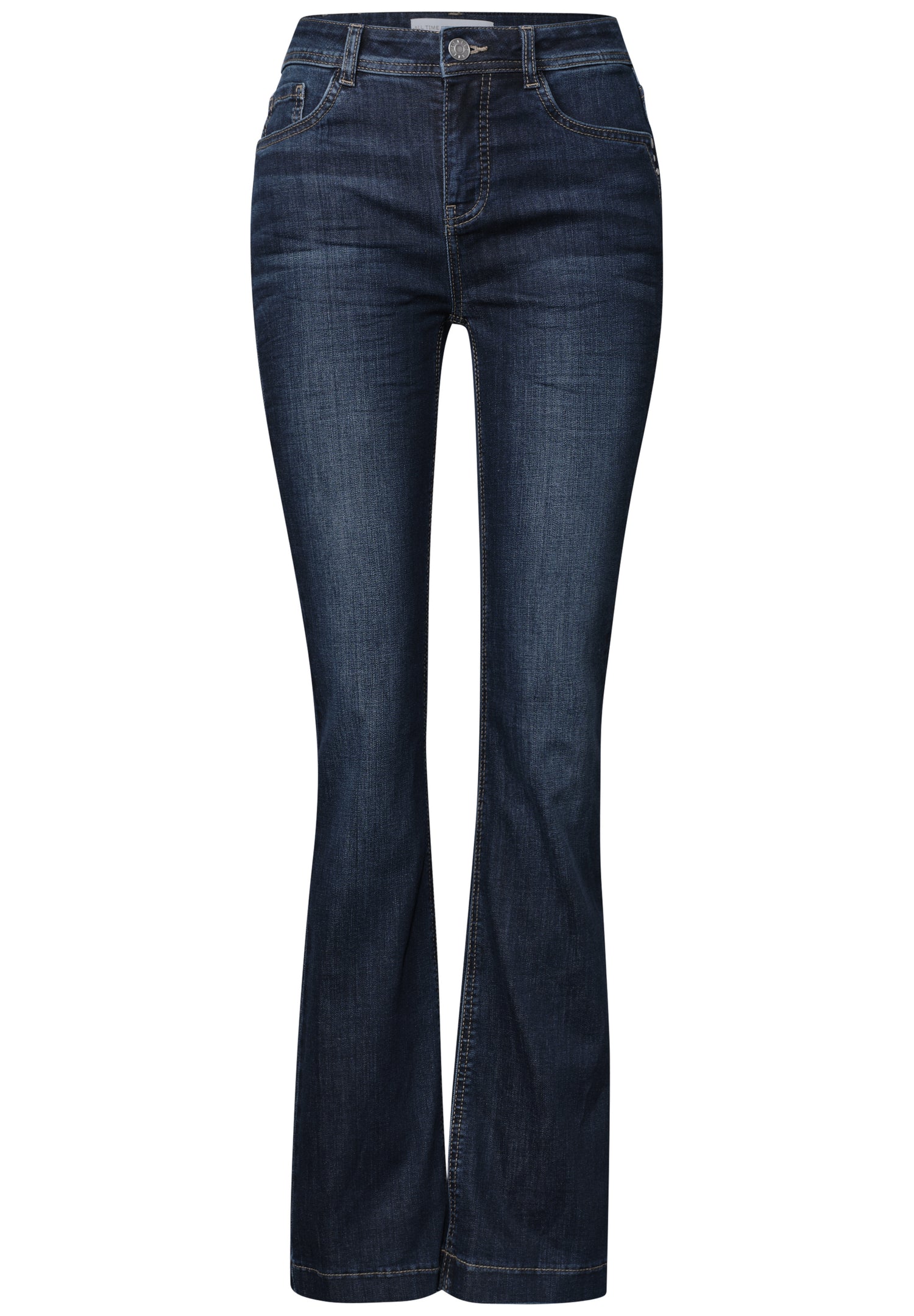High Waist Bootcut Jeans im Slim Fit