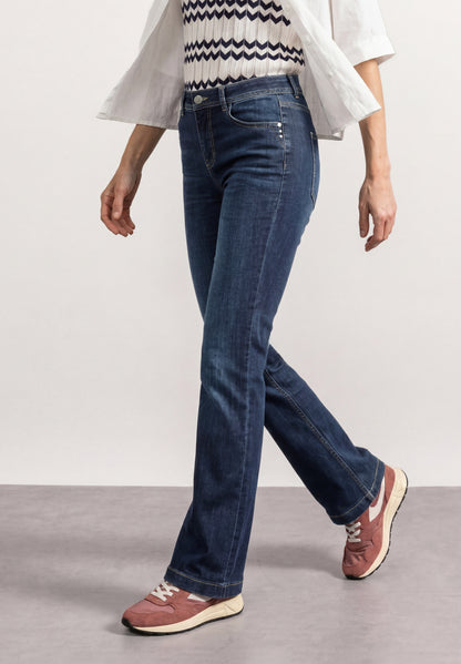High Waist Bootcut Jeans im Slim Fit