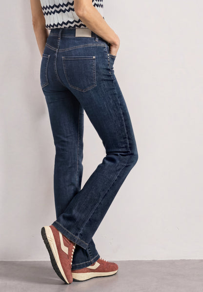 High Waist Bootcut Jeans im Slim Fit