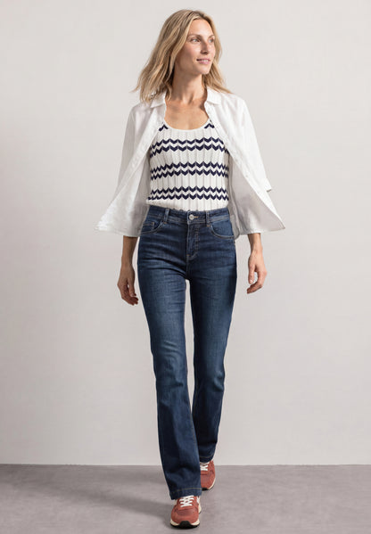 High Waist Bootcut Jeans im Slim Fit