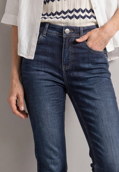 High Waist Bootcut Jeans im Slim Fit
