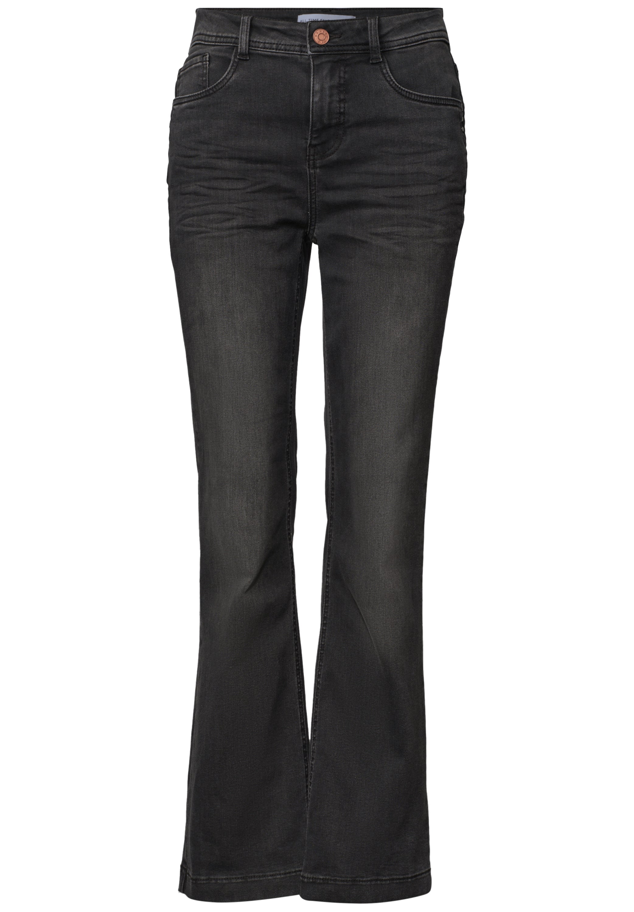 High Waist Bootcut Jeans im Slim Fit