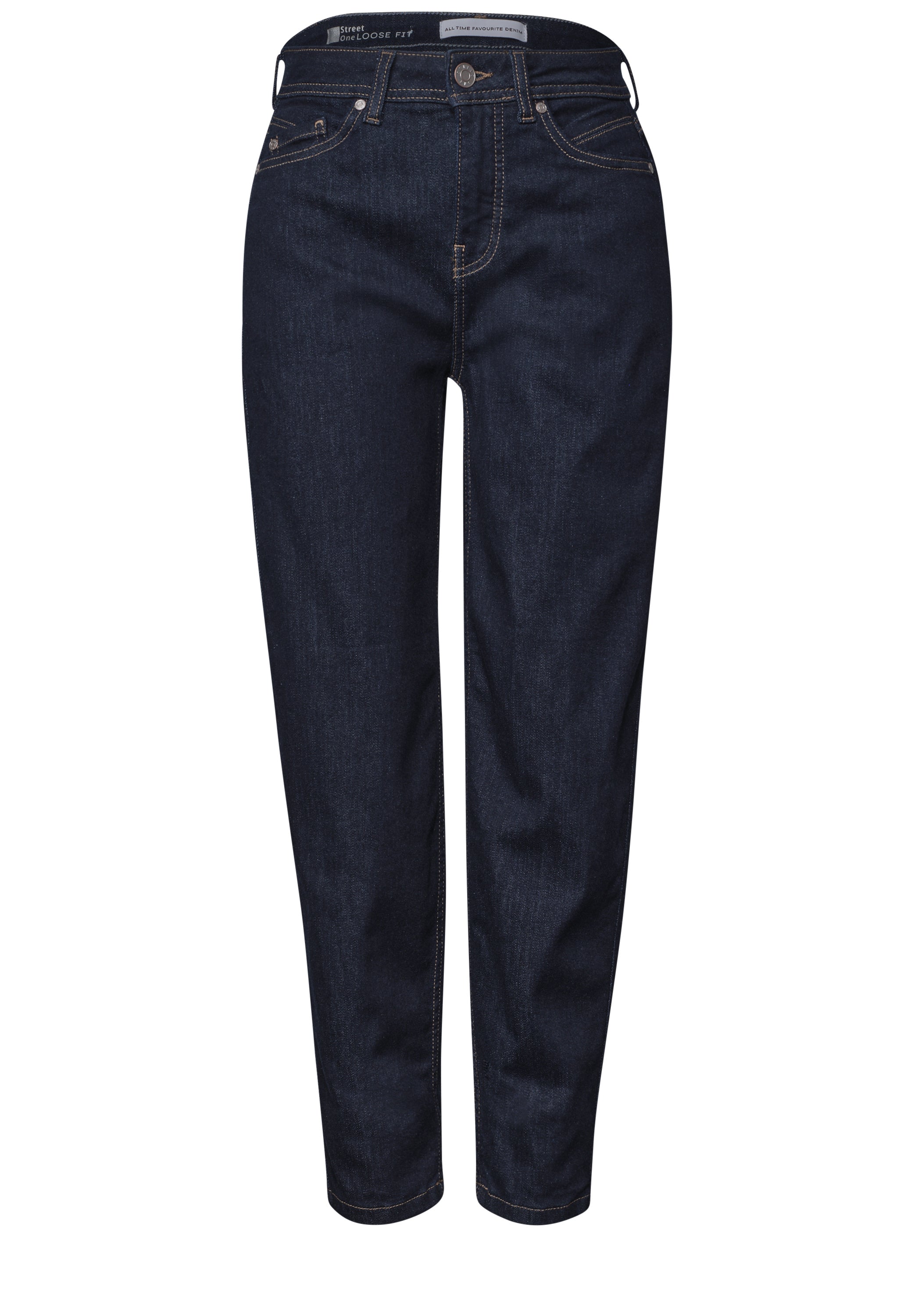 High Waist Barrel Leg Jeans im Loose Fit