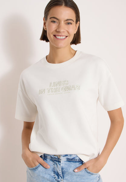 Kurzarm Sweatshirt mit Embroidery