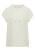 T-Shirt mit Funnel Neck und Streifen