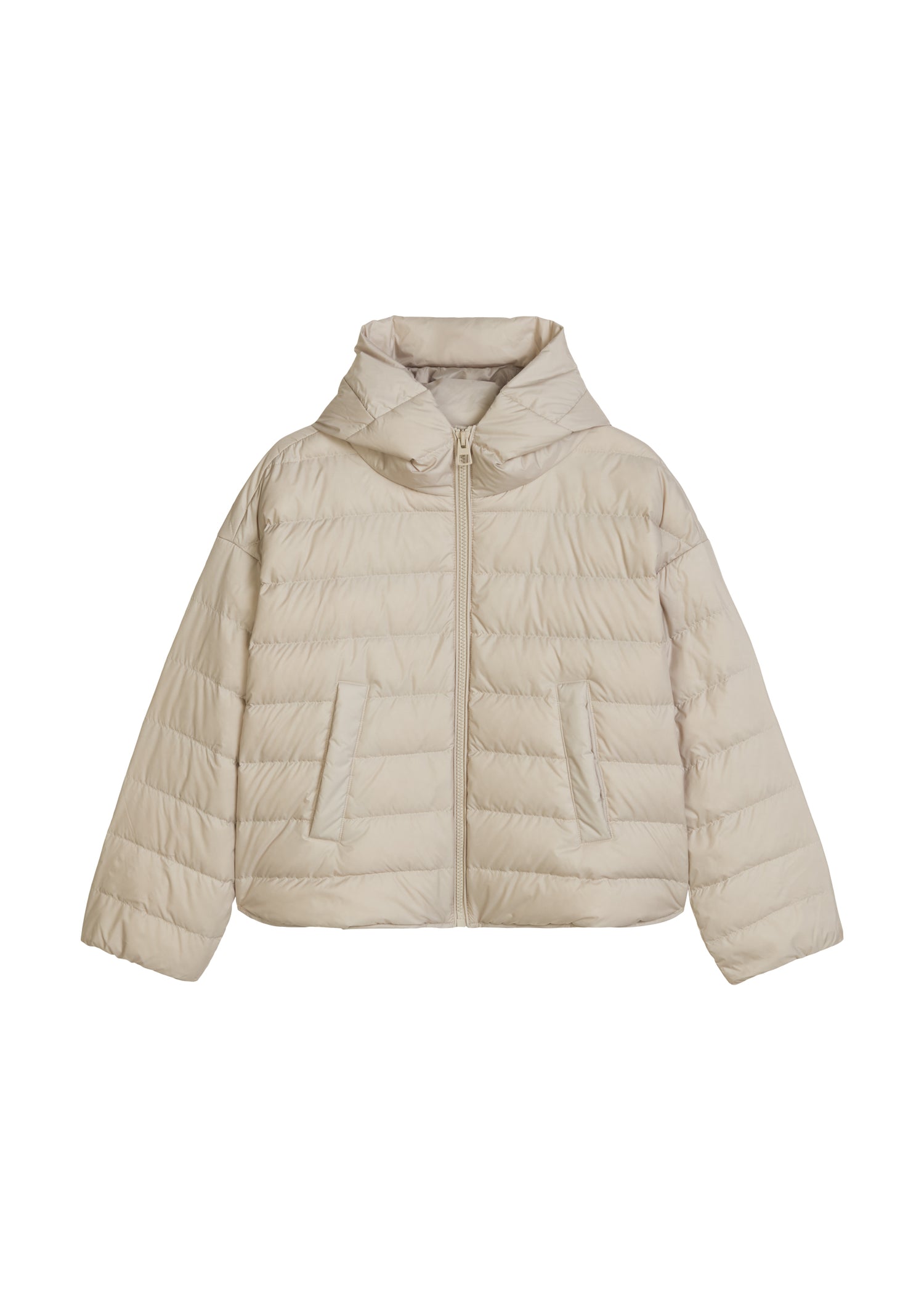 Daunen-Steppjacke mit Kapuze relaxed