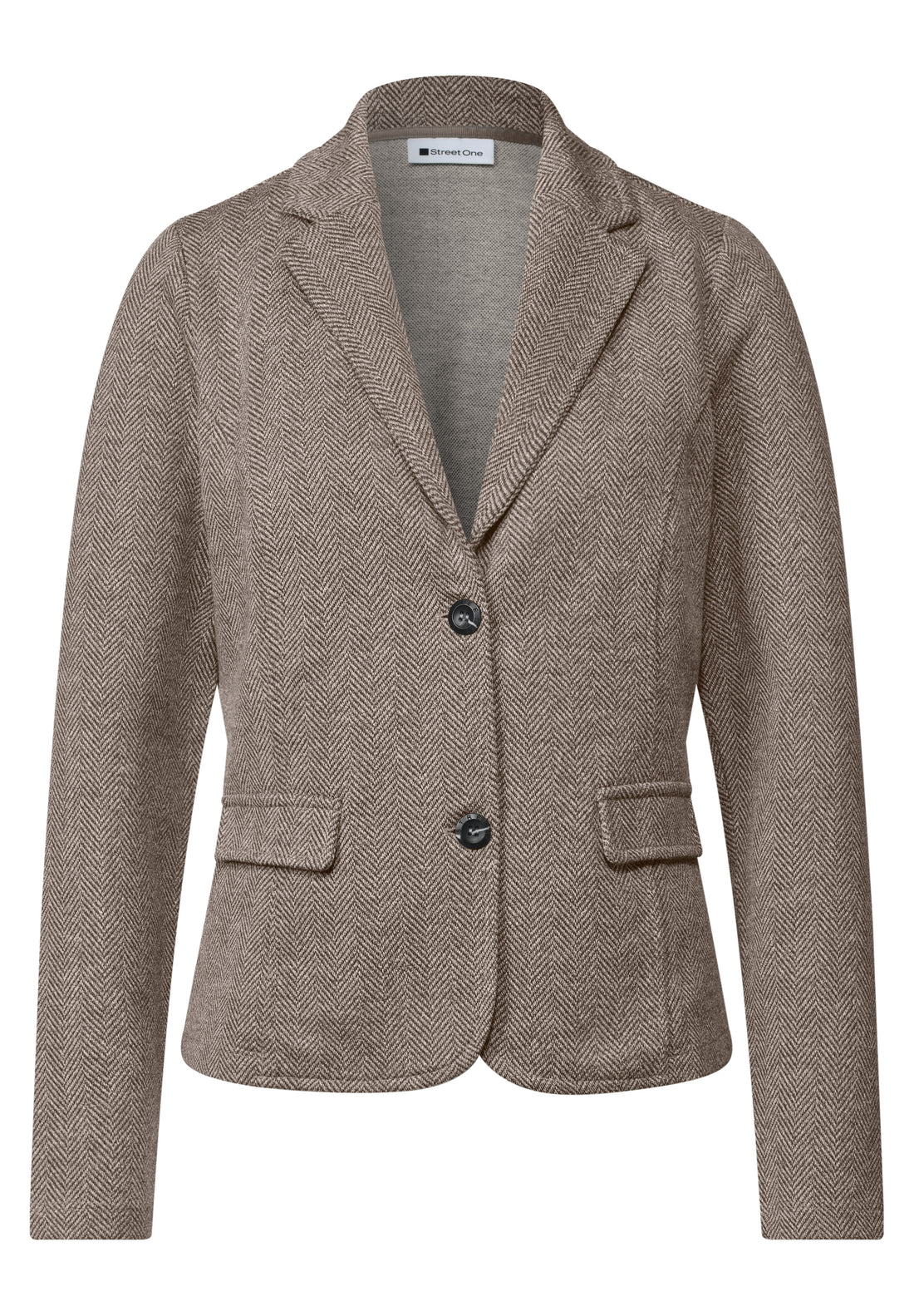 Basic Blazer mit Reverskragen und Dessin