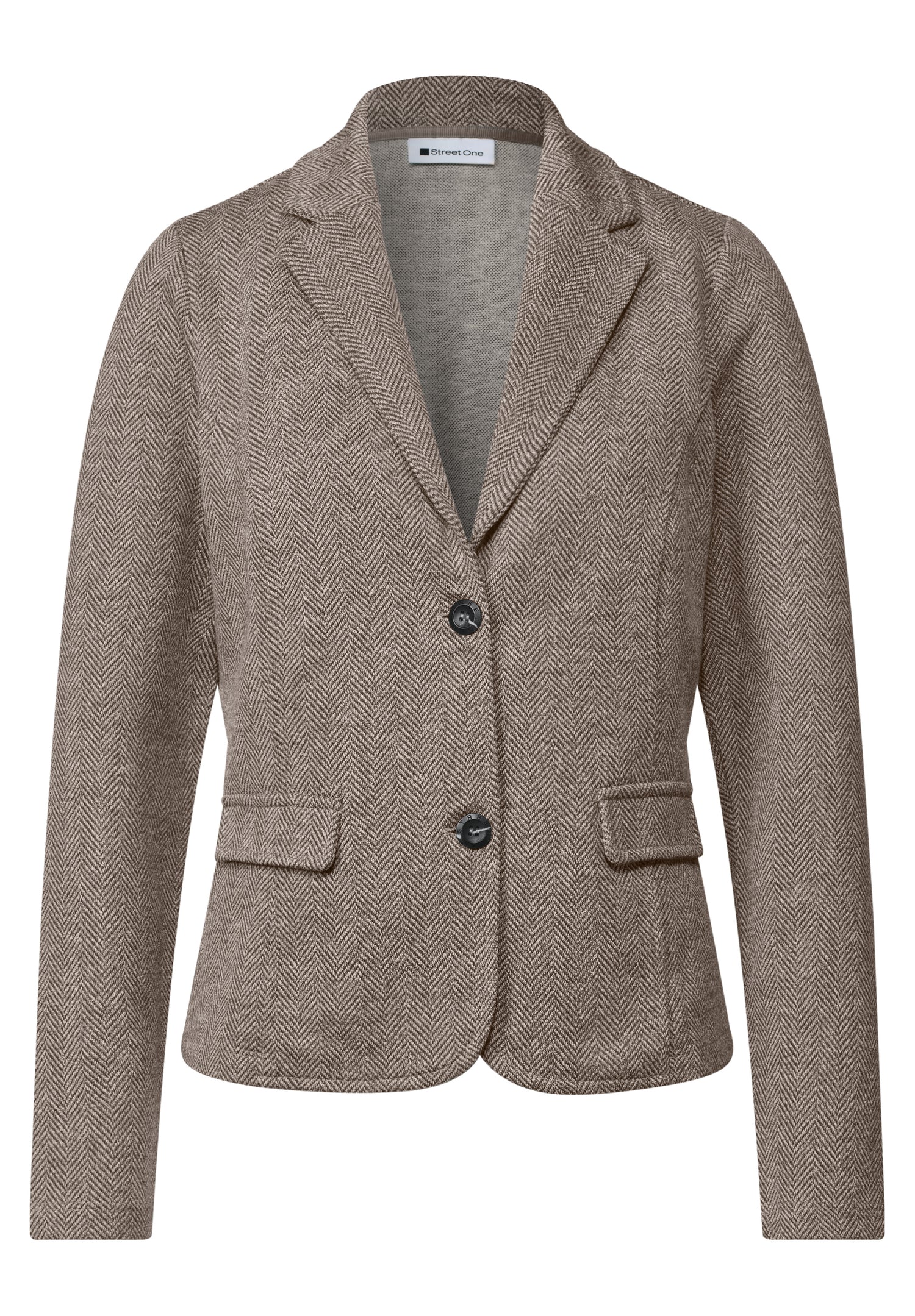 Basic Blazer mit Reverskragen und Dessin