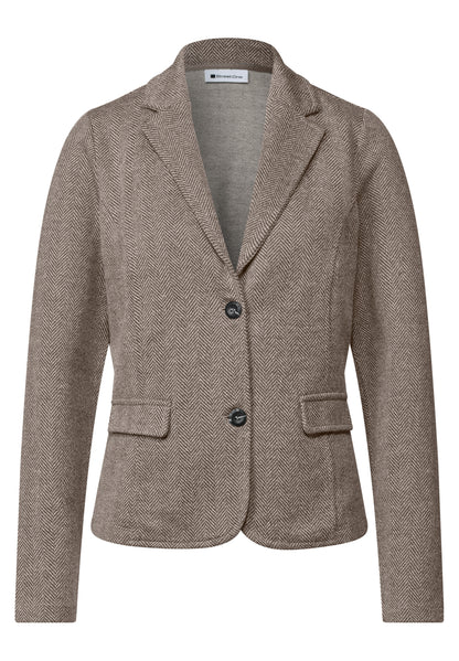 Basic Blazer mit Reverskragen und Dessin