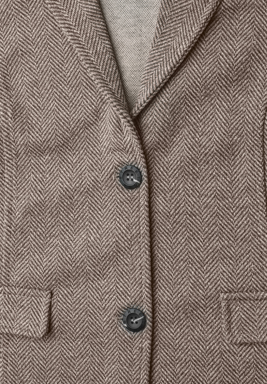 Basic Blazer mit Reverskragen und Dessin