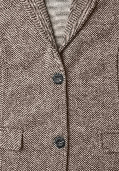 Basic Blazer mit Reverskragen und Dessin
