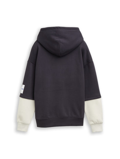 Oversize Hoodie Sweatshirt im 2-in-1-Look