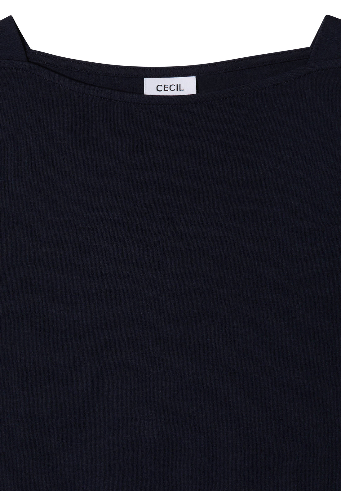 Basic Shirt mit U-Boot-Ausschnitt