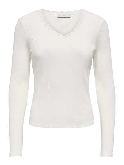 ONLSARA SHARAI L/S V-NECK TOP JRS NOOS