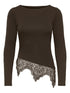 ONLLAILA L/S LACE MIX TOP JRS NOOS