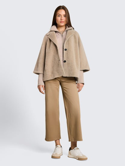 Cosy Cape Jacke im 2-in-1-Look