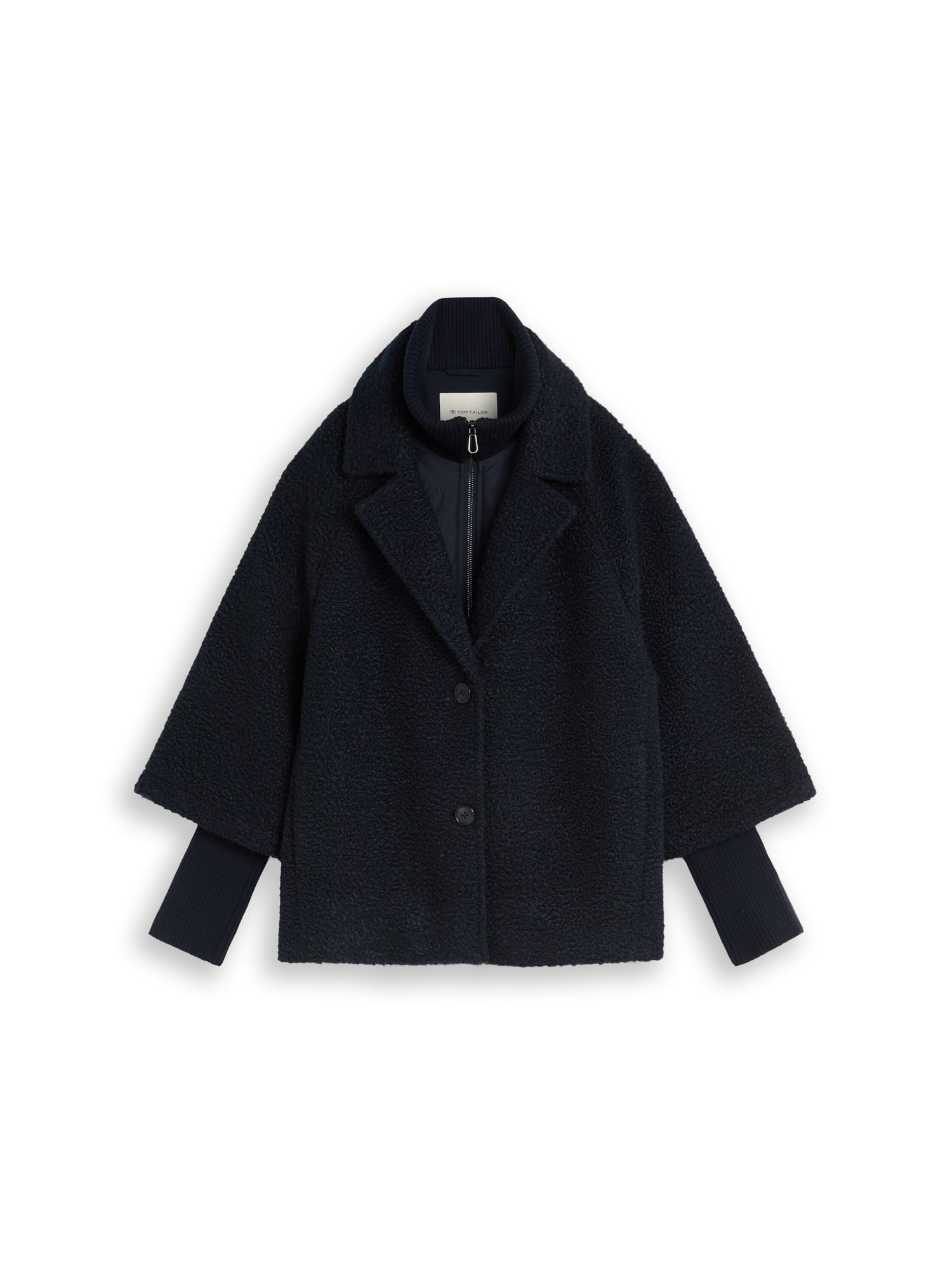 Cosy Cape Jacke im 2-in-1-Look
