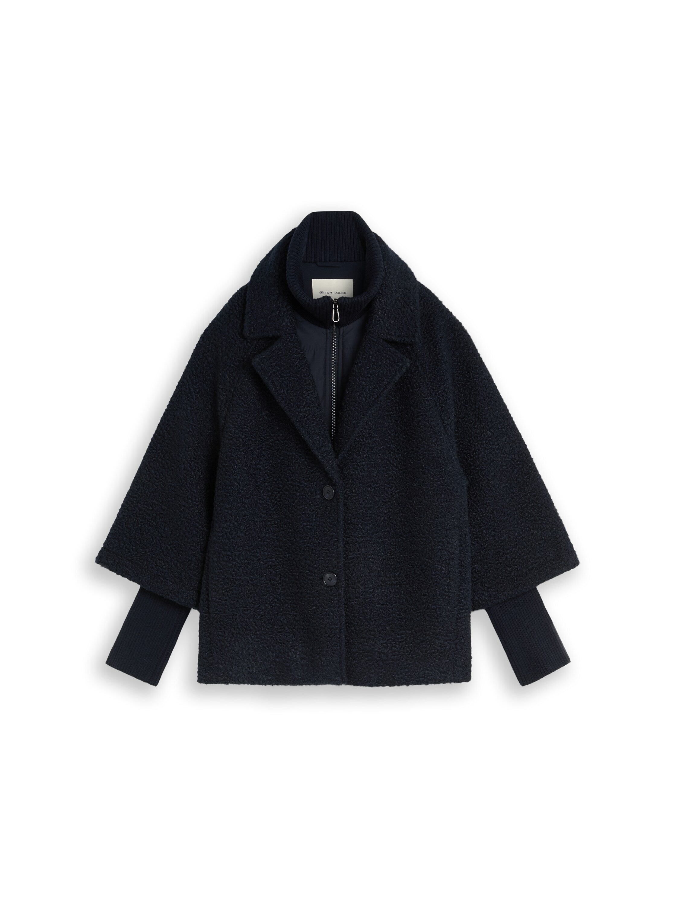 Cosy Cape Jacke im 2-in-1-Look