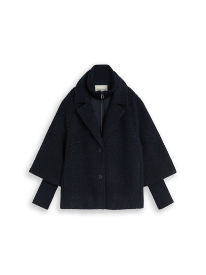 Cosy Cape Jacke im 2-in-1-Look
