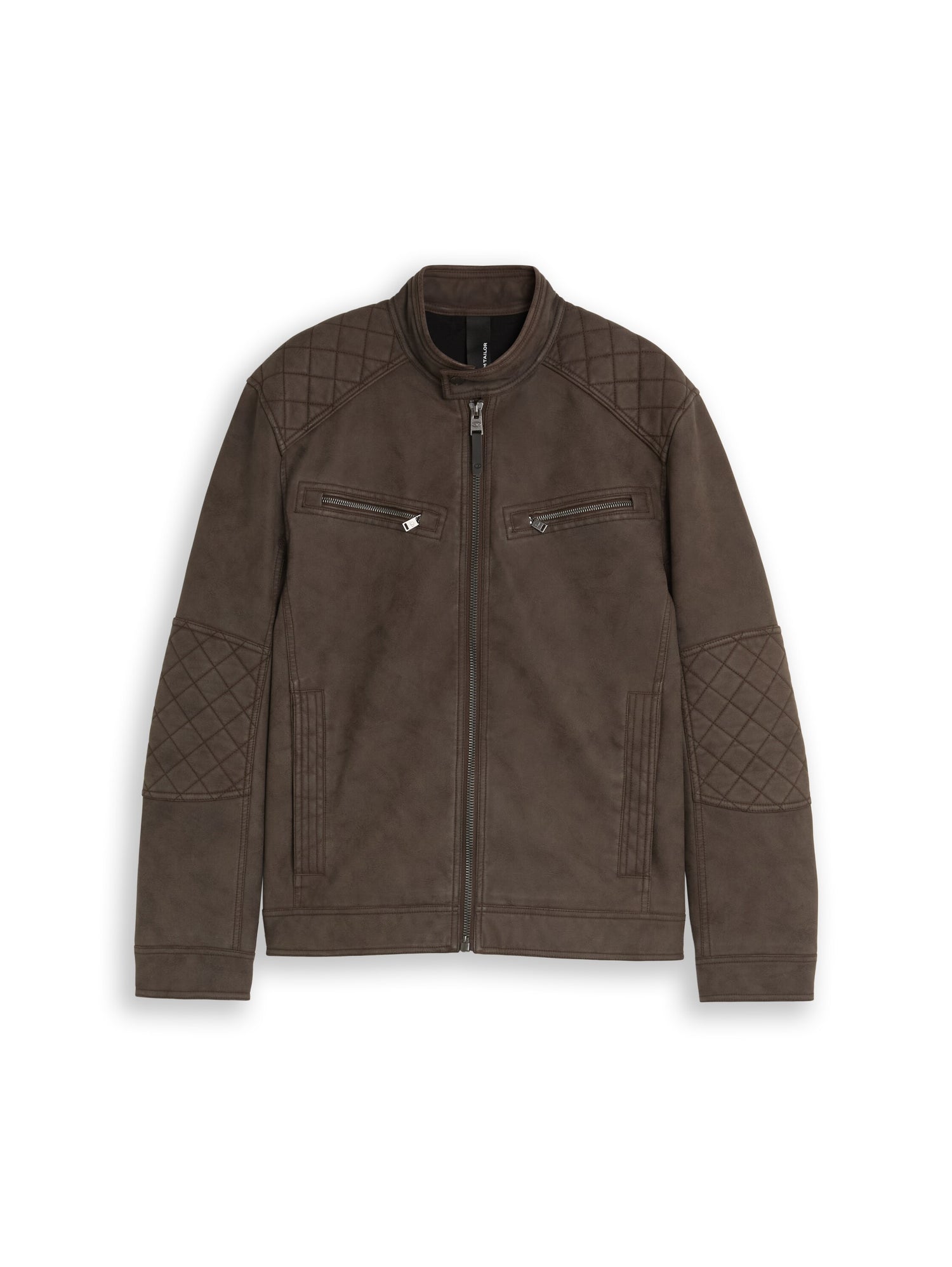 Bikerjacke in Veloursleder-Optik
