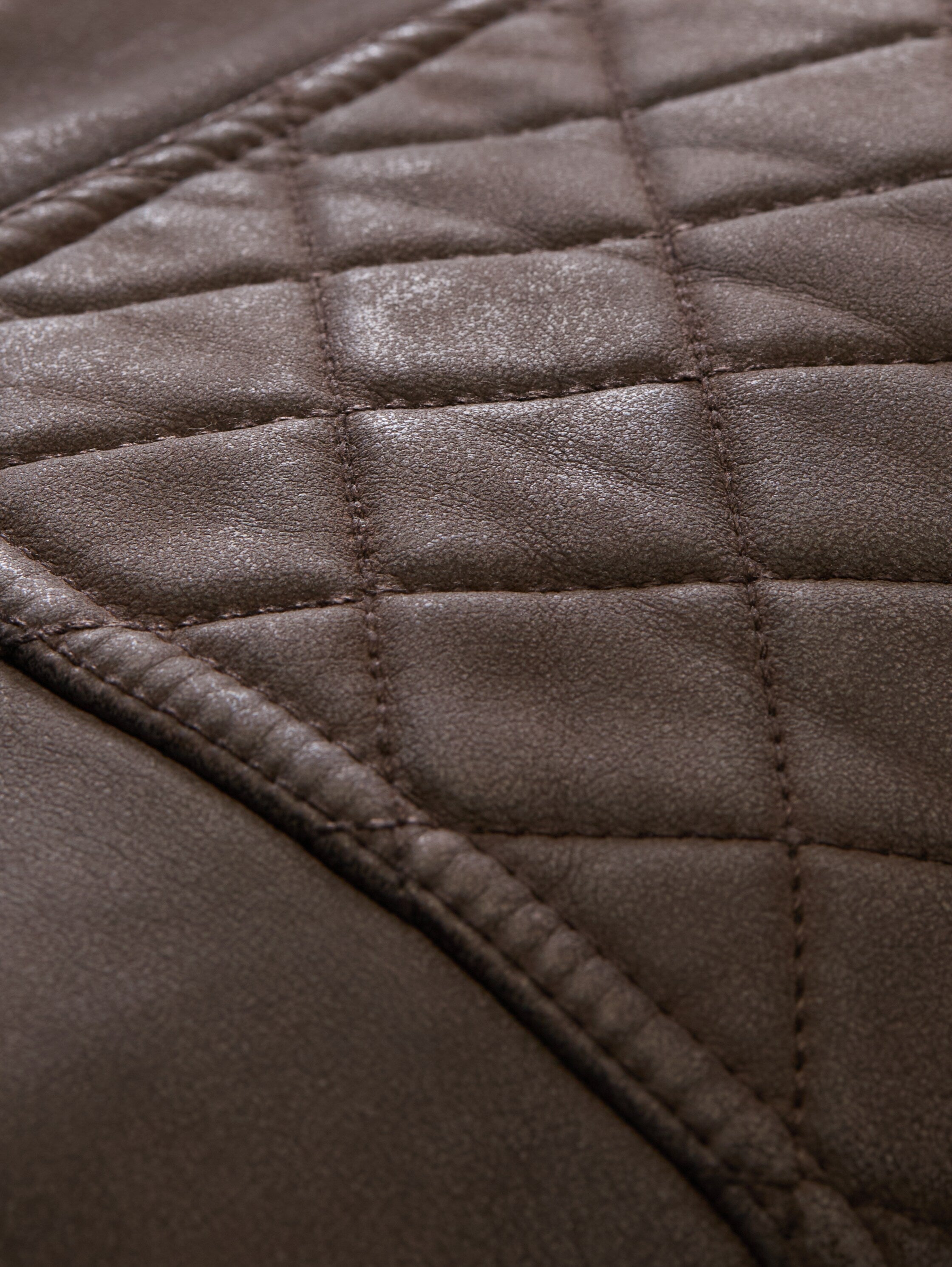 Bikerjacke in Veloursleder-Optik
