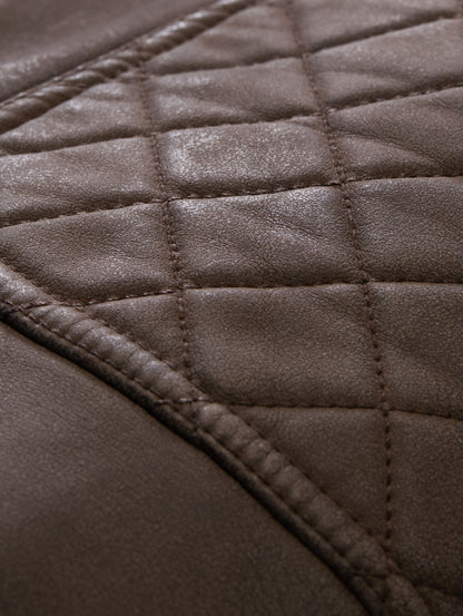 Bikerjacke in Veloursleder-Optik