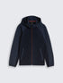 Hybrid Fleecejacke mit Kapuze