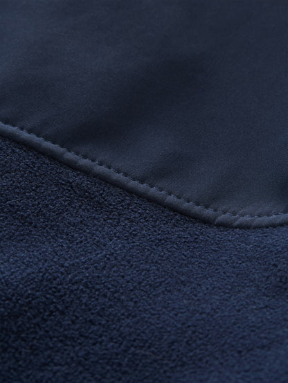 Hybrid Fleecejacke mit Kapuze