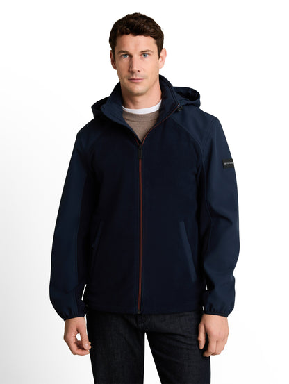 Hybrid Fleecejacke mit Kapuze