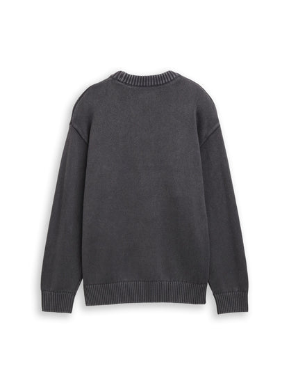 Oversize Strickpullover im Used Look