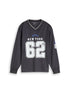 Oversize Trikot Langarmshirt