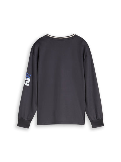 Oversize Trikot Langarmshirt