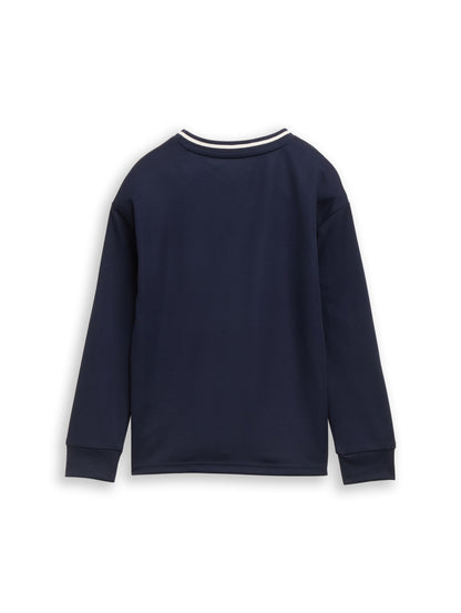Oversize Trikot Langarmshirt