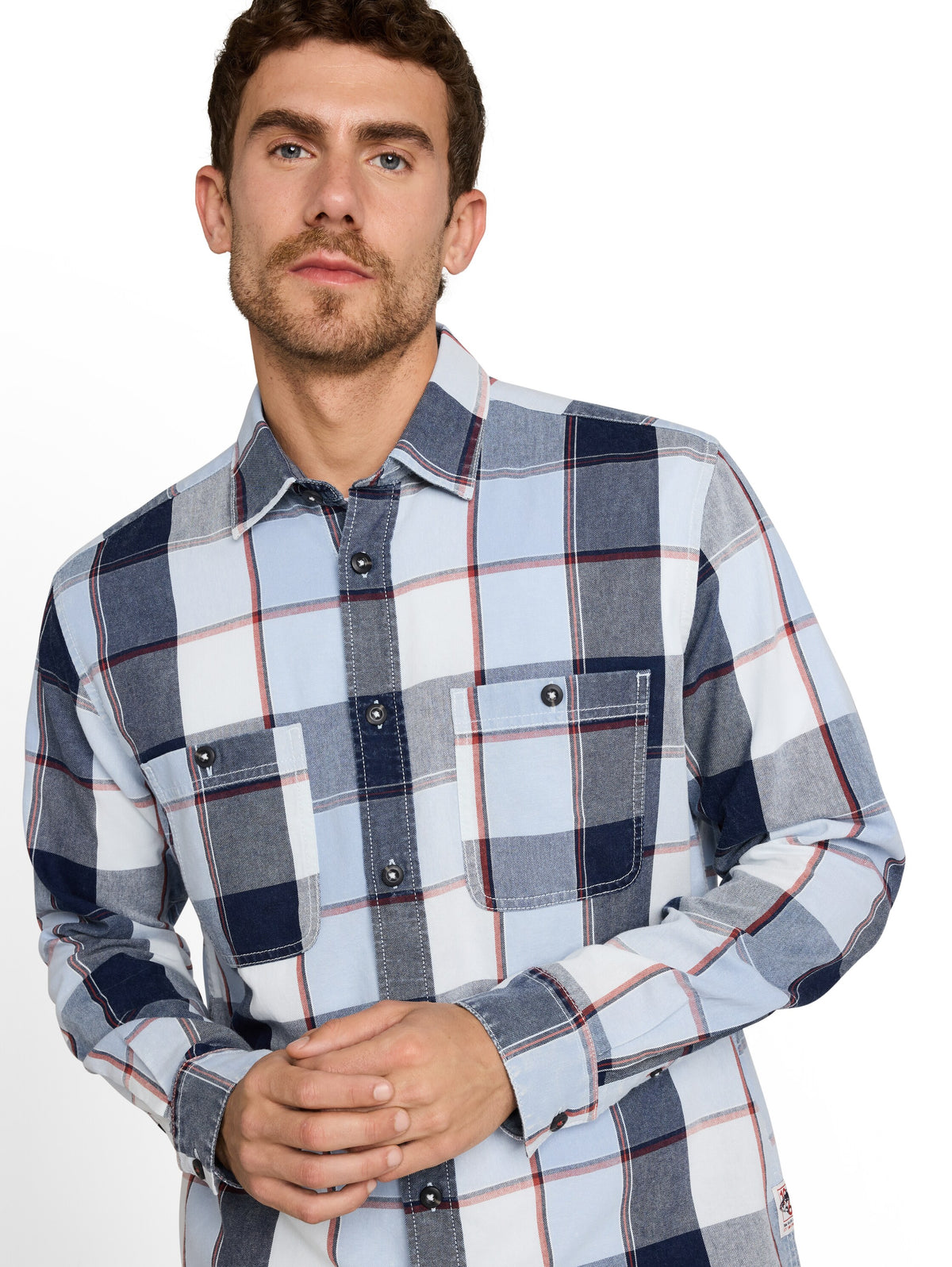 Regular Fit Hemd im Washed-Look