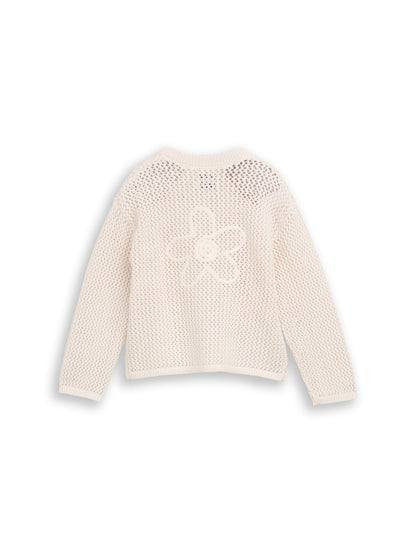 Cardigan mit Blumen-Motiv