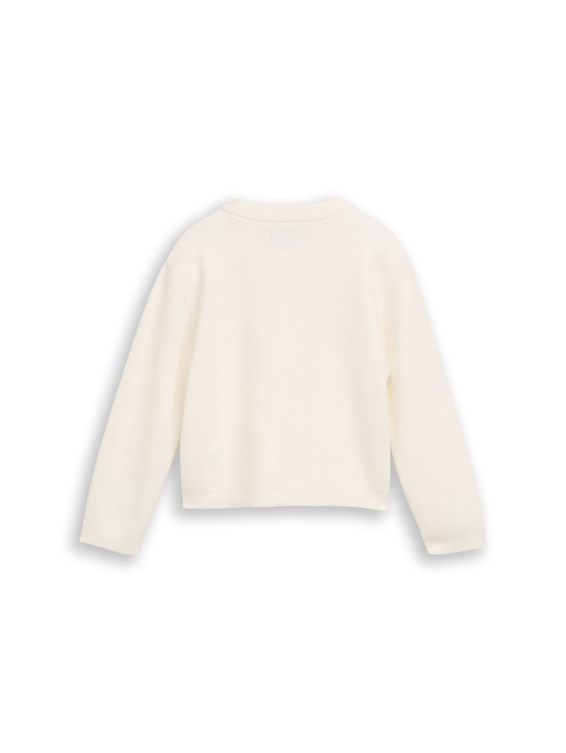 Strickpullover mit Blumen-Stickerei