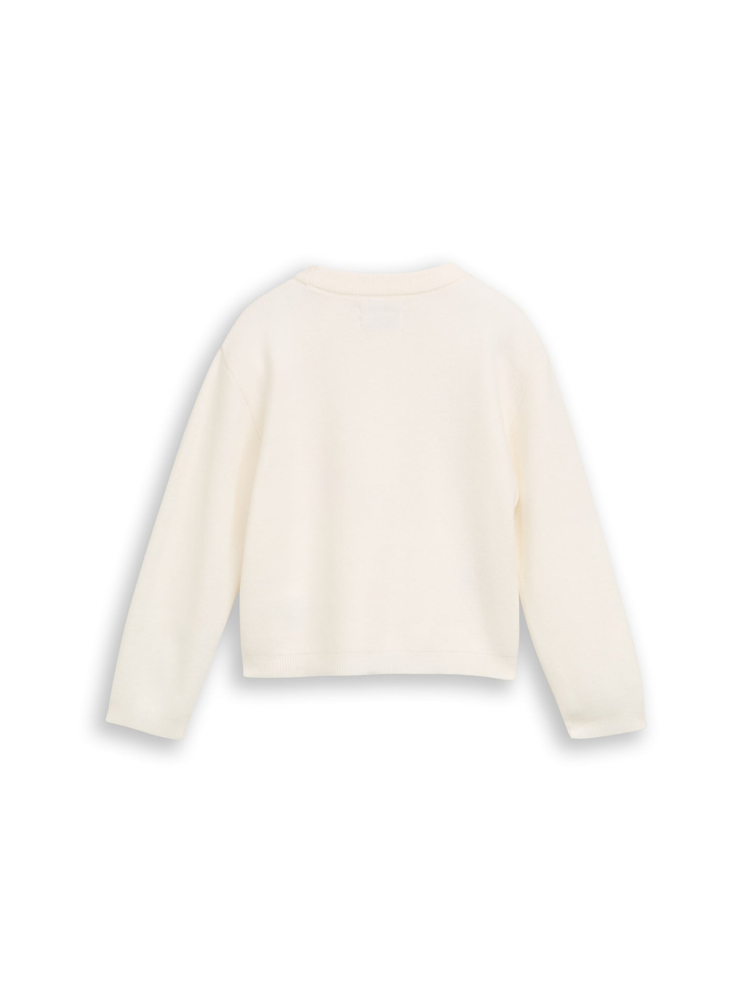Strickpullover mit Blumen-Stickerei