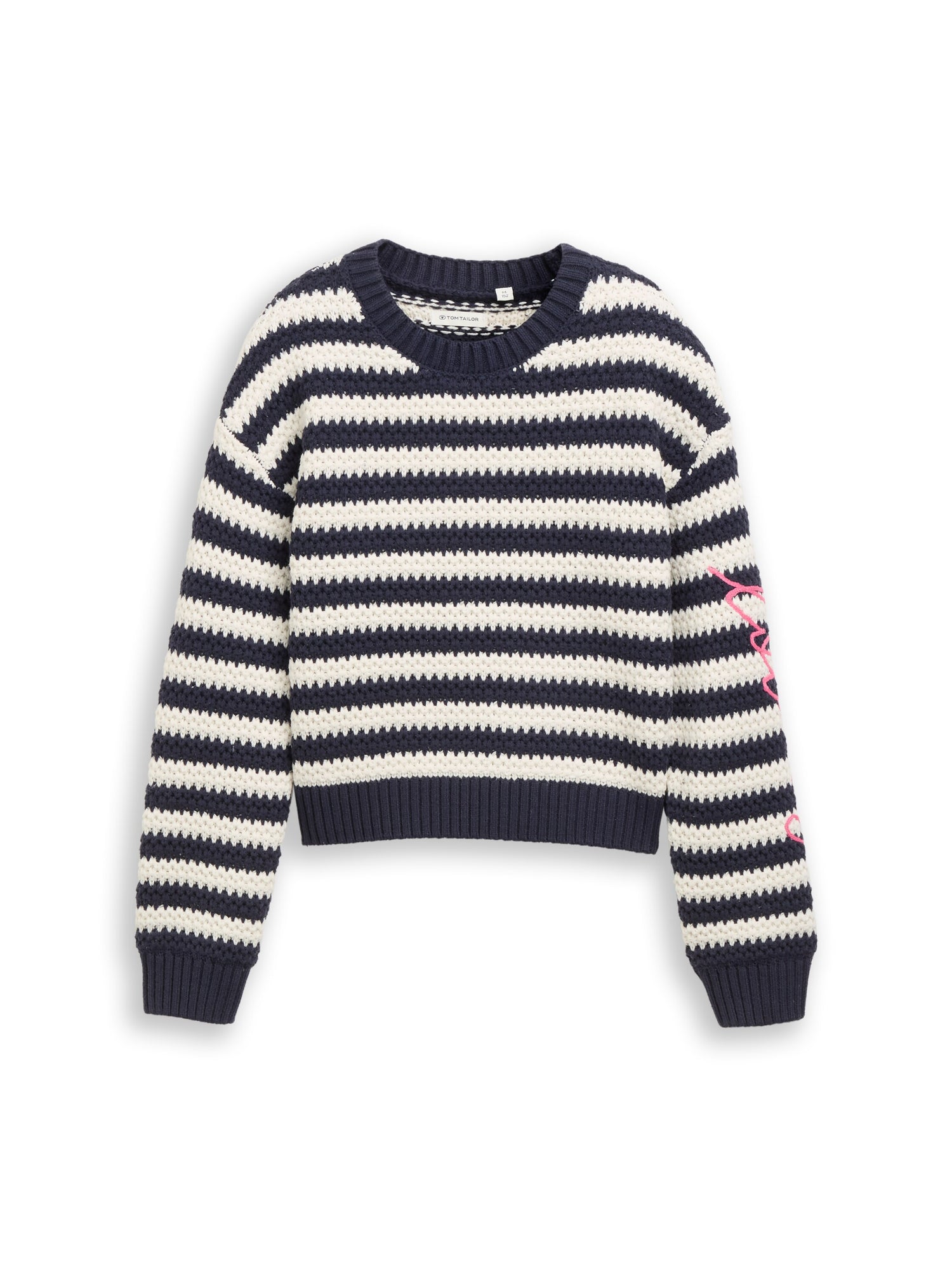 Strickpullover mit Streifenmuster