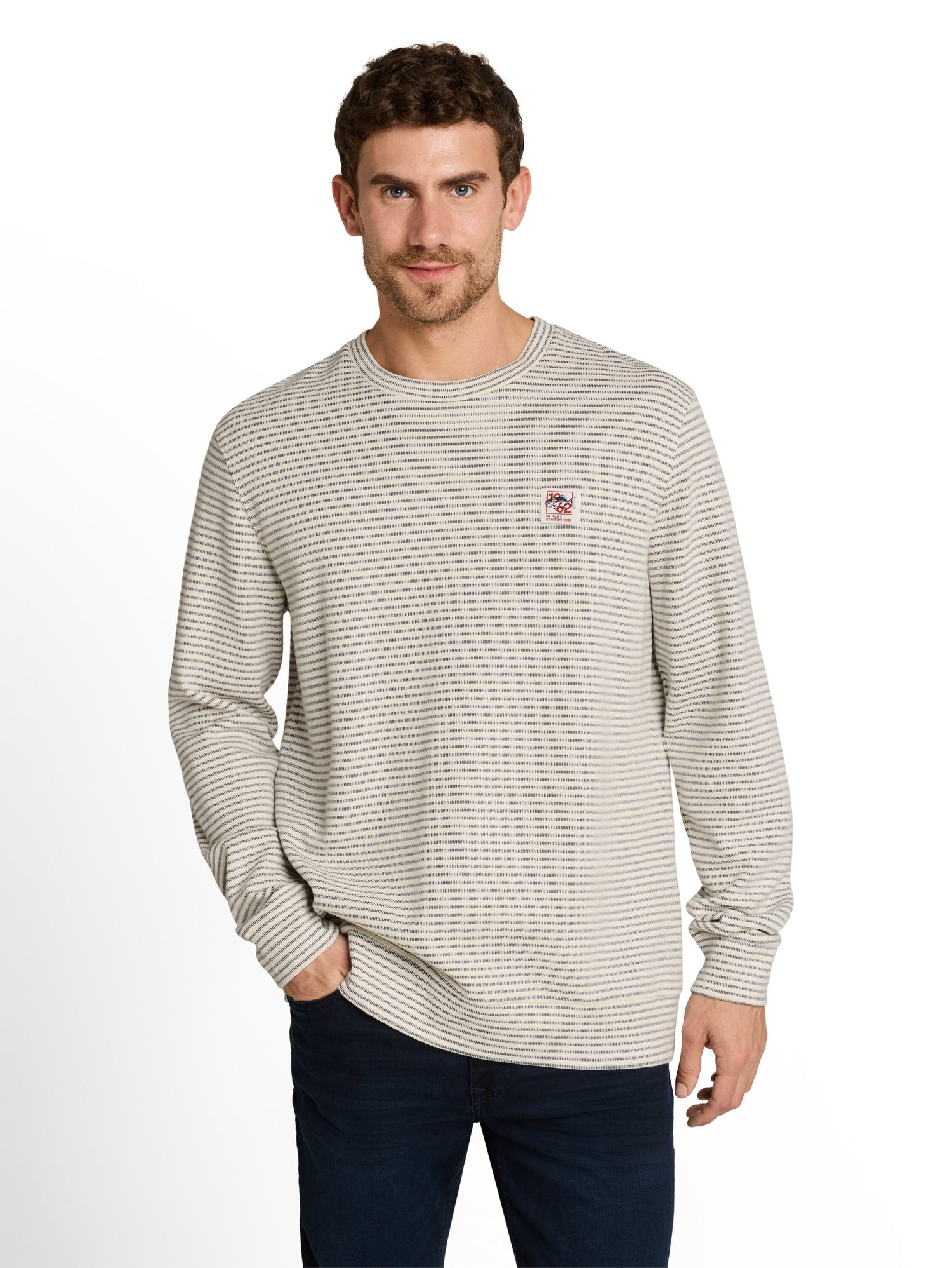 Langarmshirt mit Streifenmuster