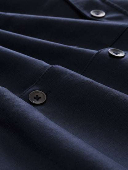 Sweat–Overshirt mit Taschen